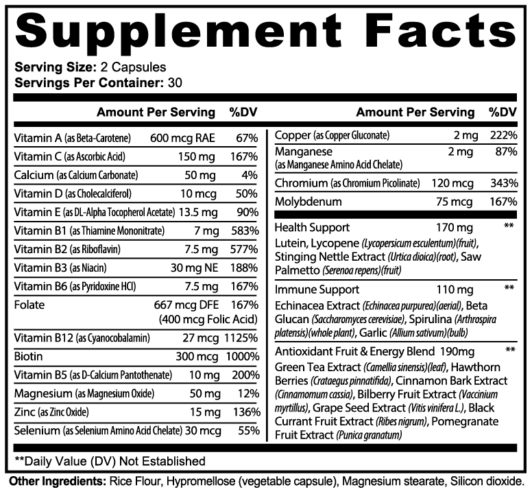 Rhodes Zone Daily Multivitamin
