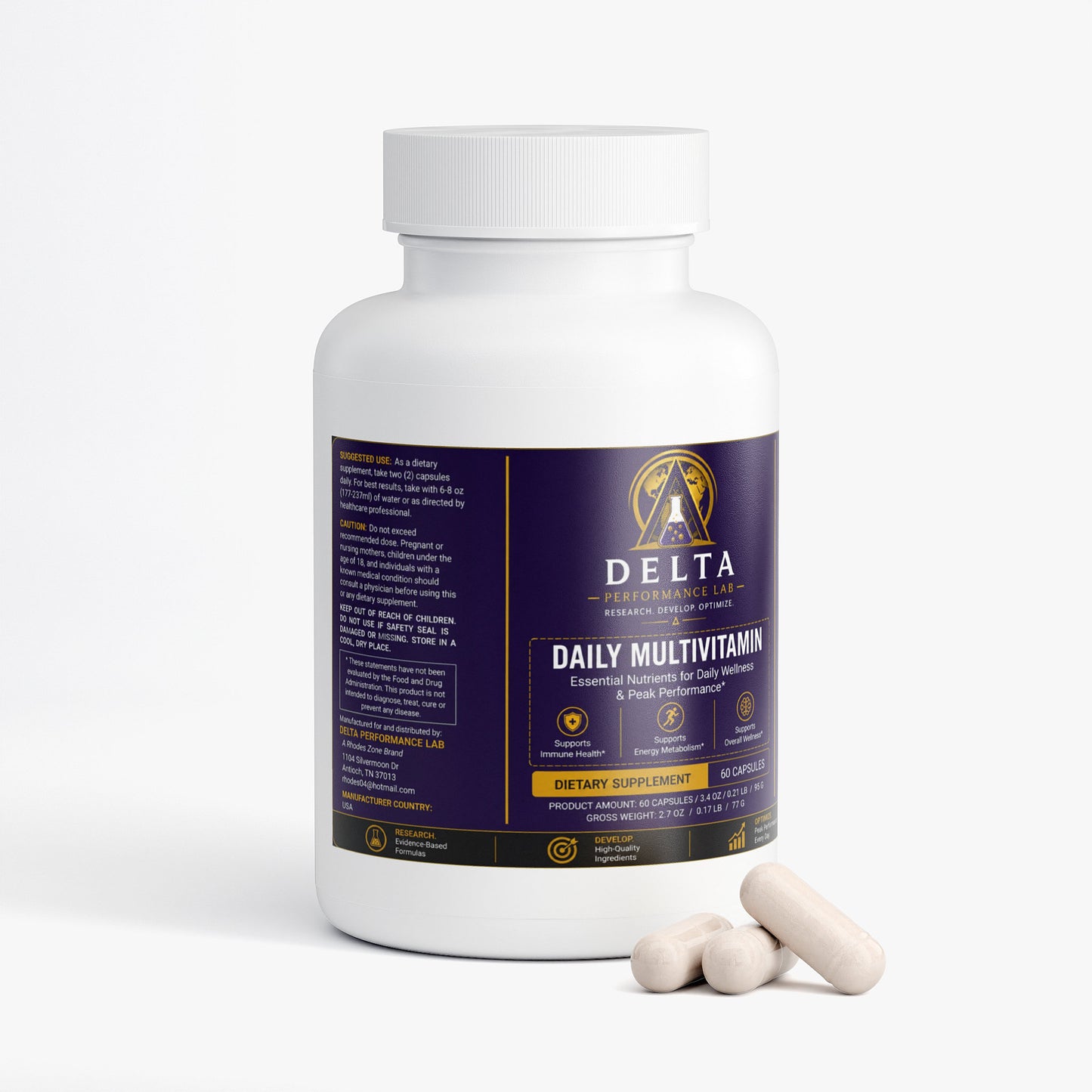 Delta Performance Lab Daily Multivitamin