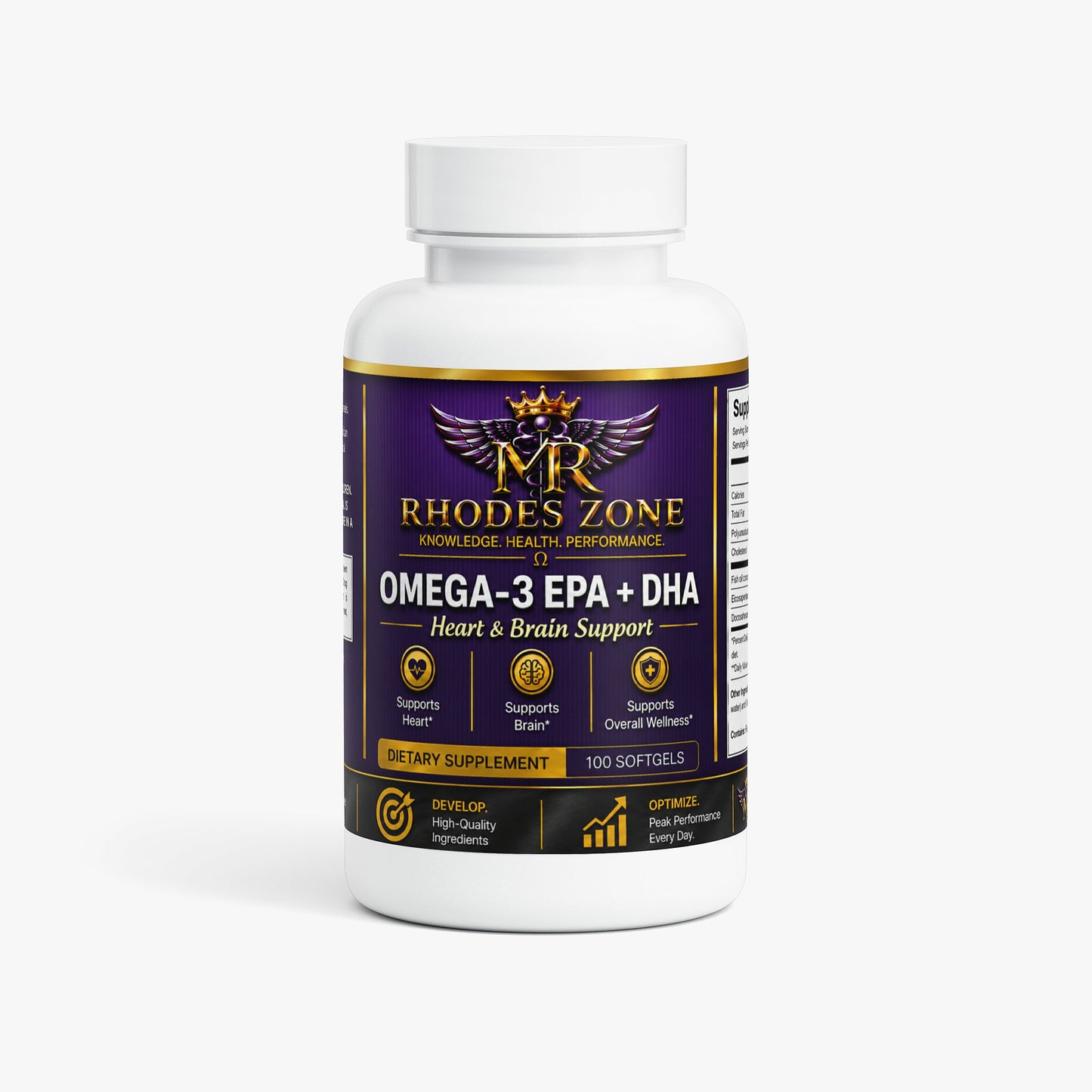 Omega-3 EPA + DHA | Heart & Brain Support | Rhodes Zone
