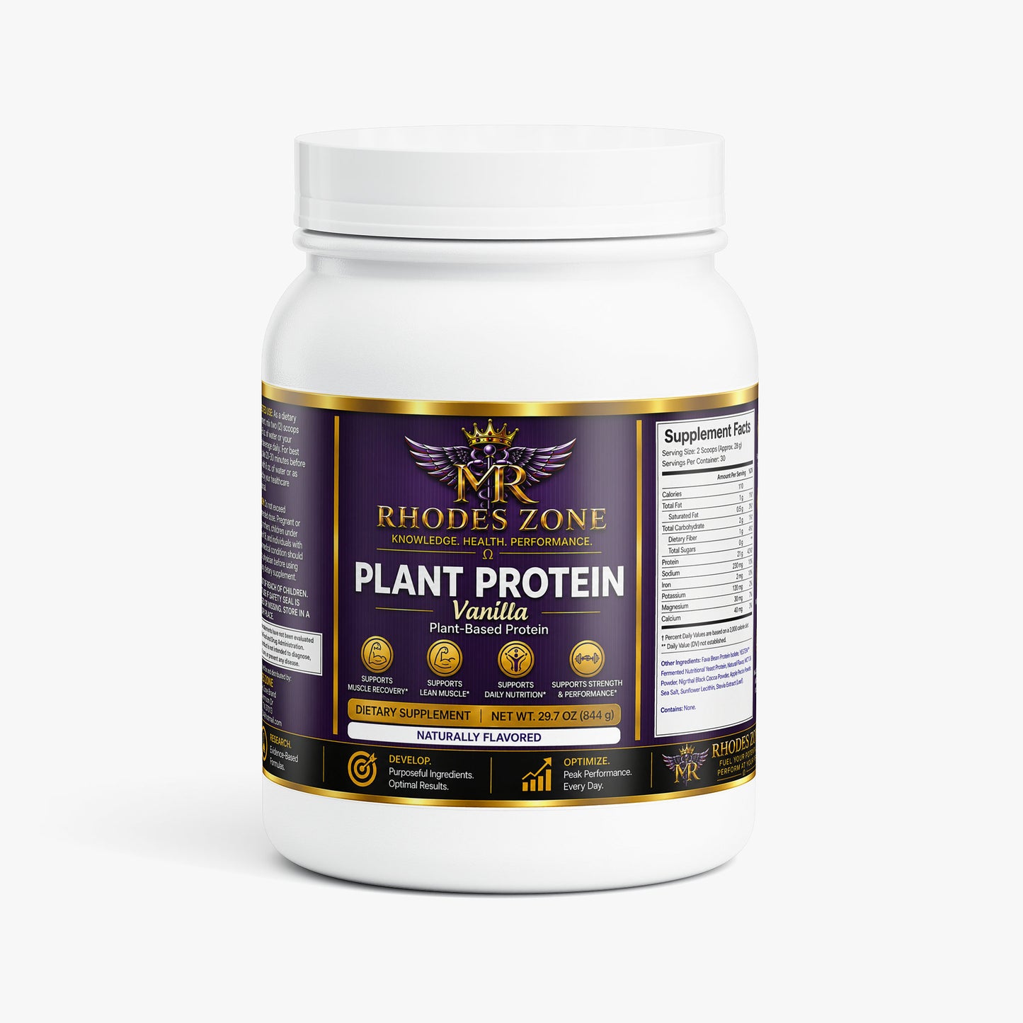Plant Protein (Vanilla) | Plant-Based Protein | Rhodes Zone