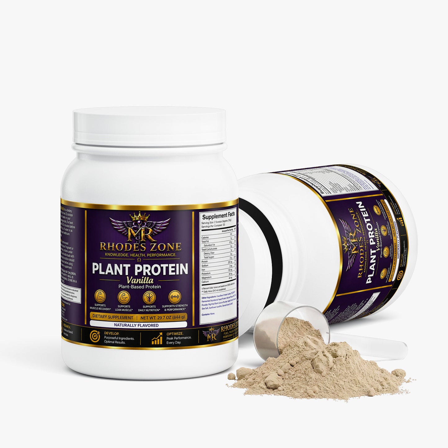 Plant Protein (Vanilla) | Plant-Based Protein | Rhodes Zone