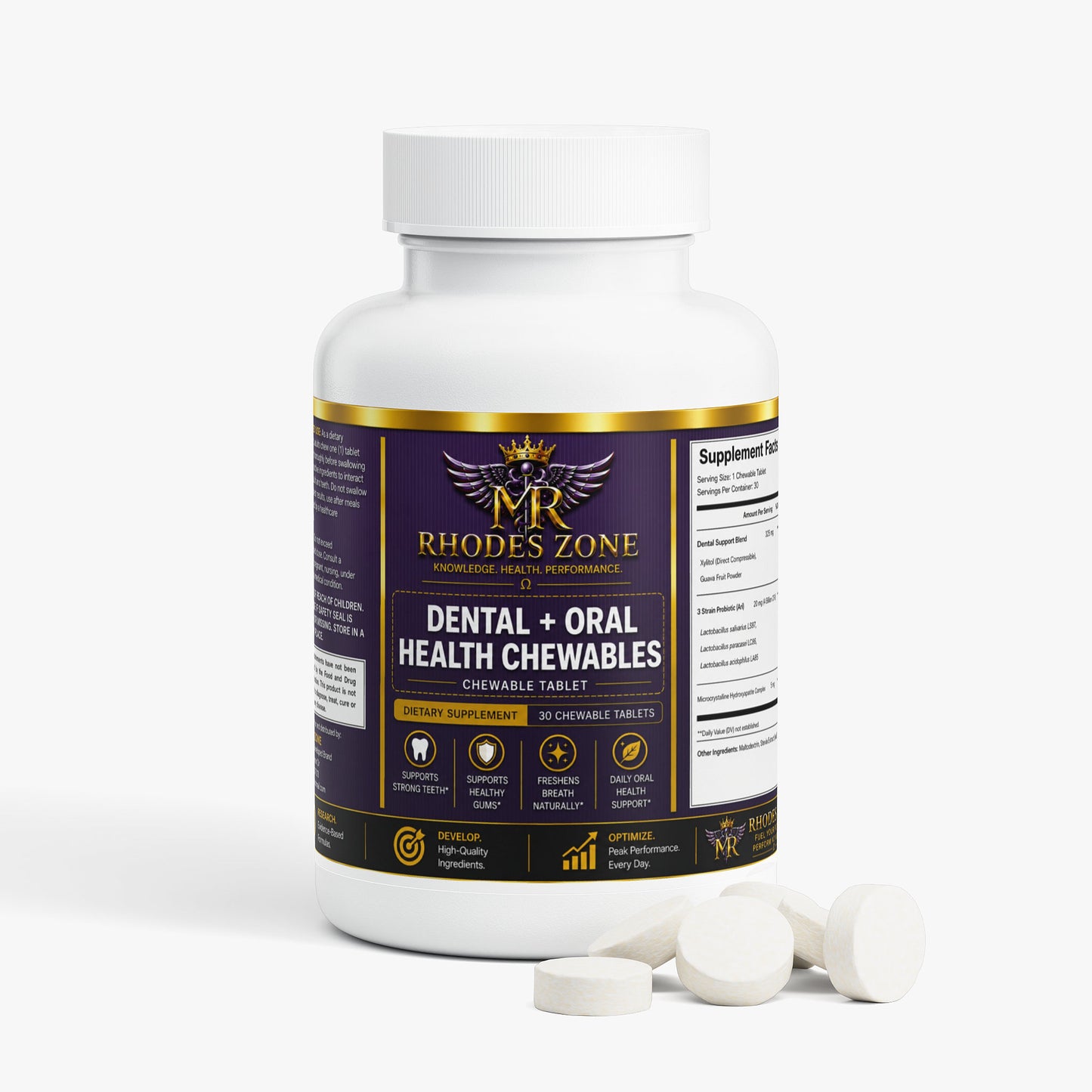 Dental + Oral Health Chewables | Oral Health Support | Rhodes Zone