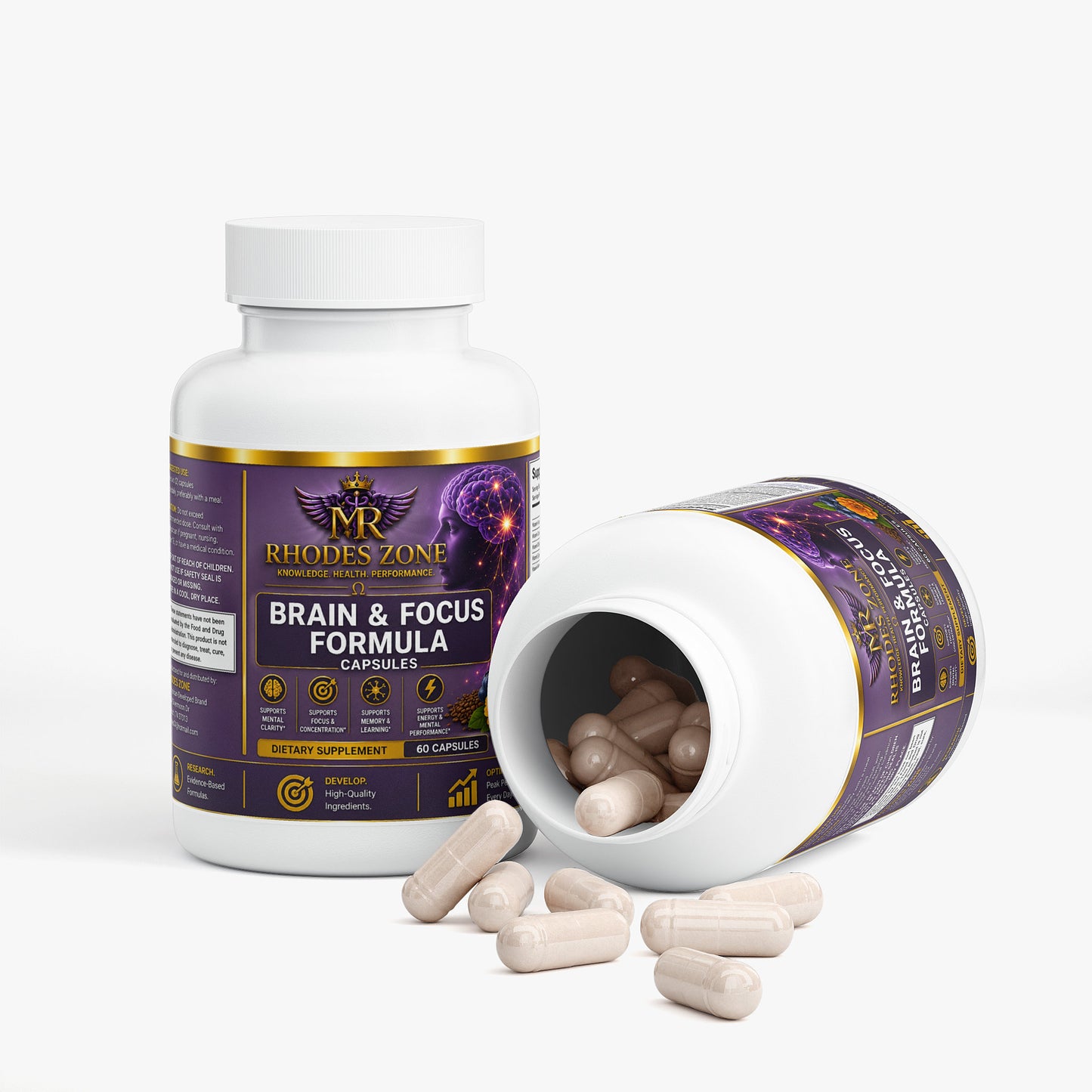 Brain & Focus Formula | Cognitive Support | Rhodes Zone