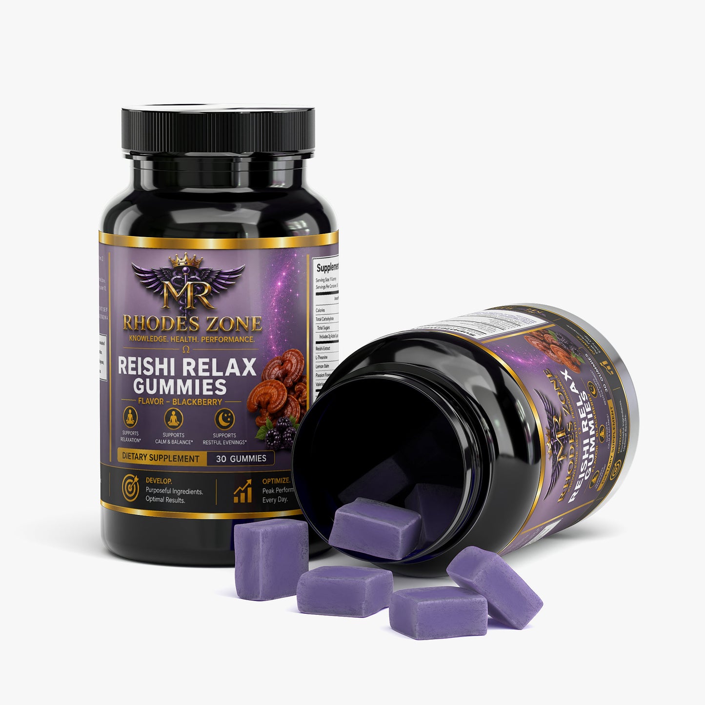 Reishi Relax Gummies | Relaxation Support | Rhodes Zone
