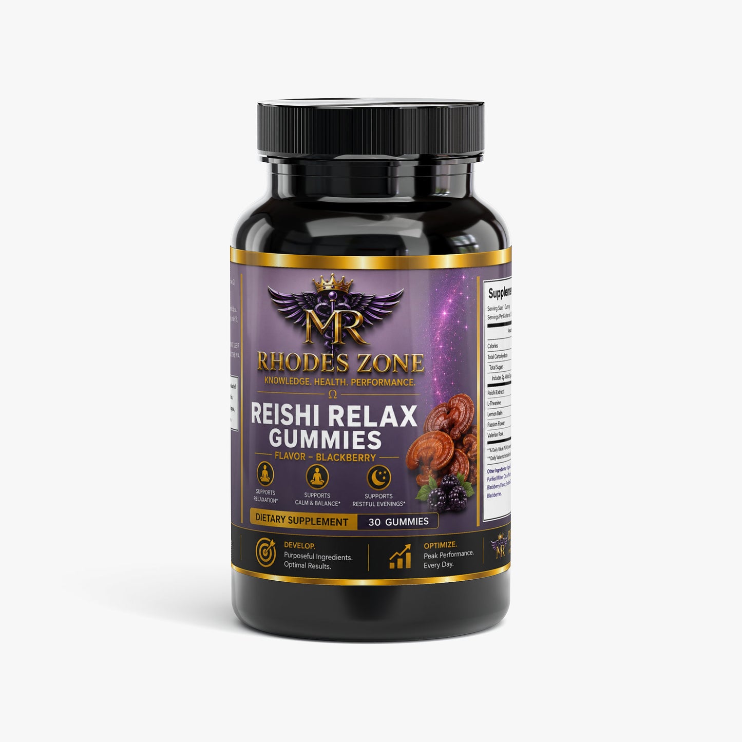 Reishi Relax Gummies | Relaxation Support | Rhodes Zone
