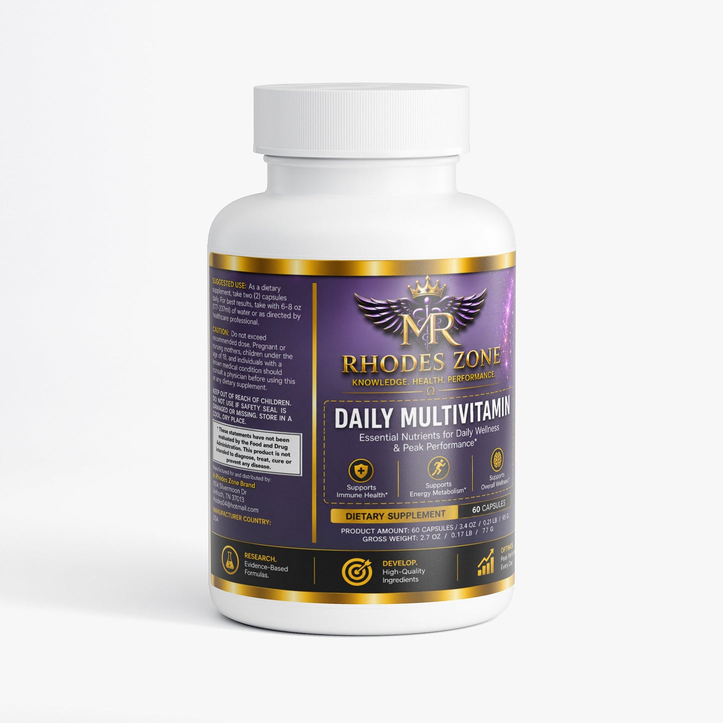 Rhodes Zone Daily Multivitamin