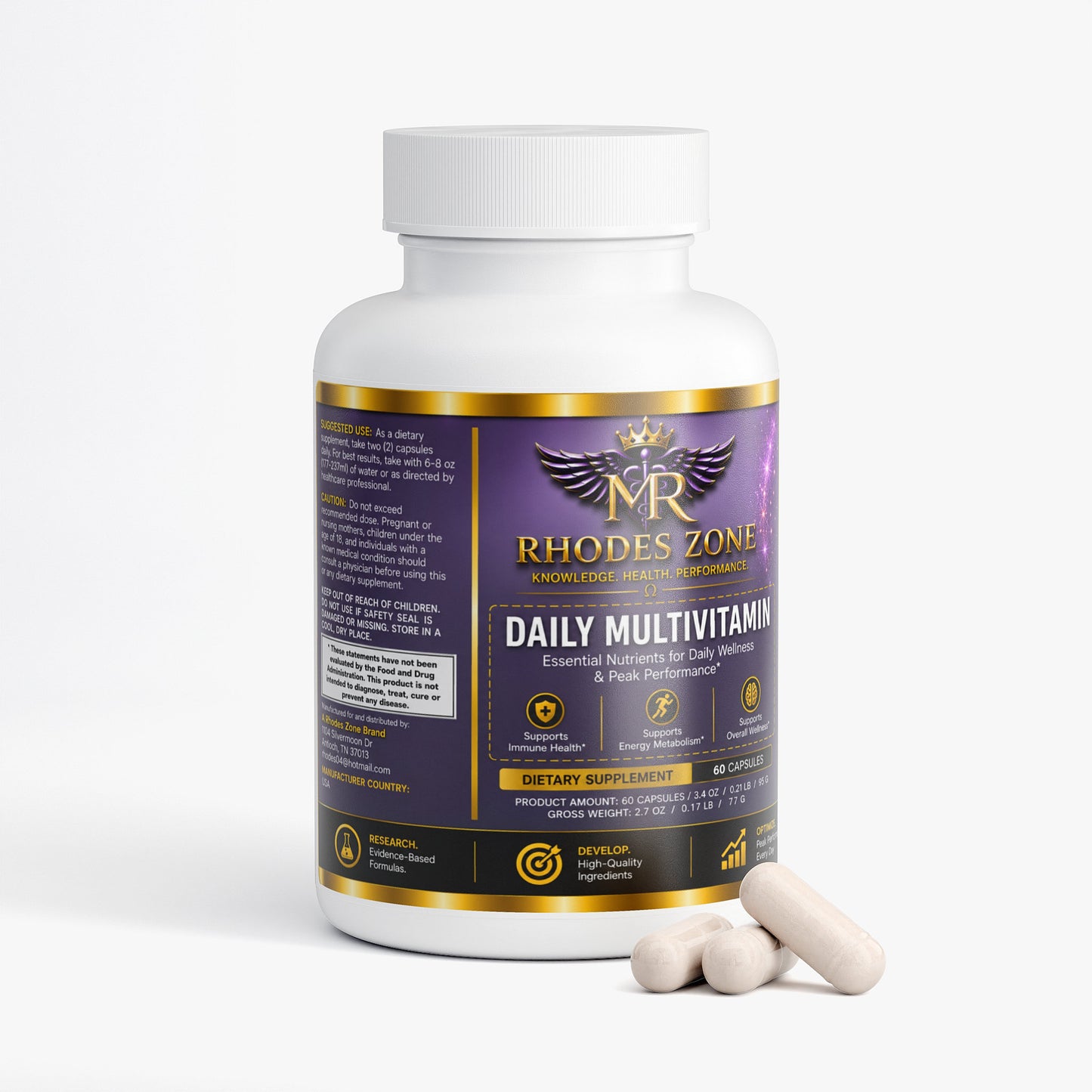 Rhodes Zone Daily Multivitamin