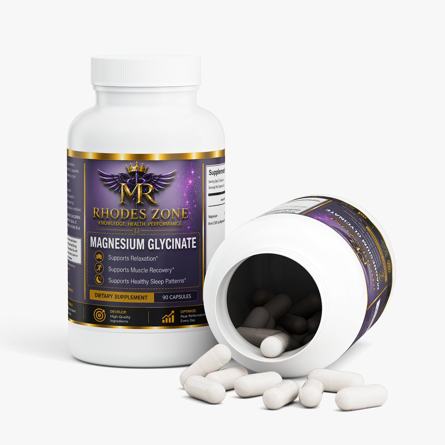 Magnesium Glycinate | Relaxation & Muscle Support | Rhodes Zone