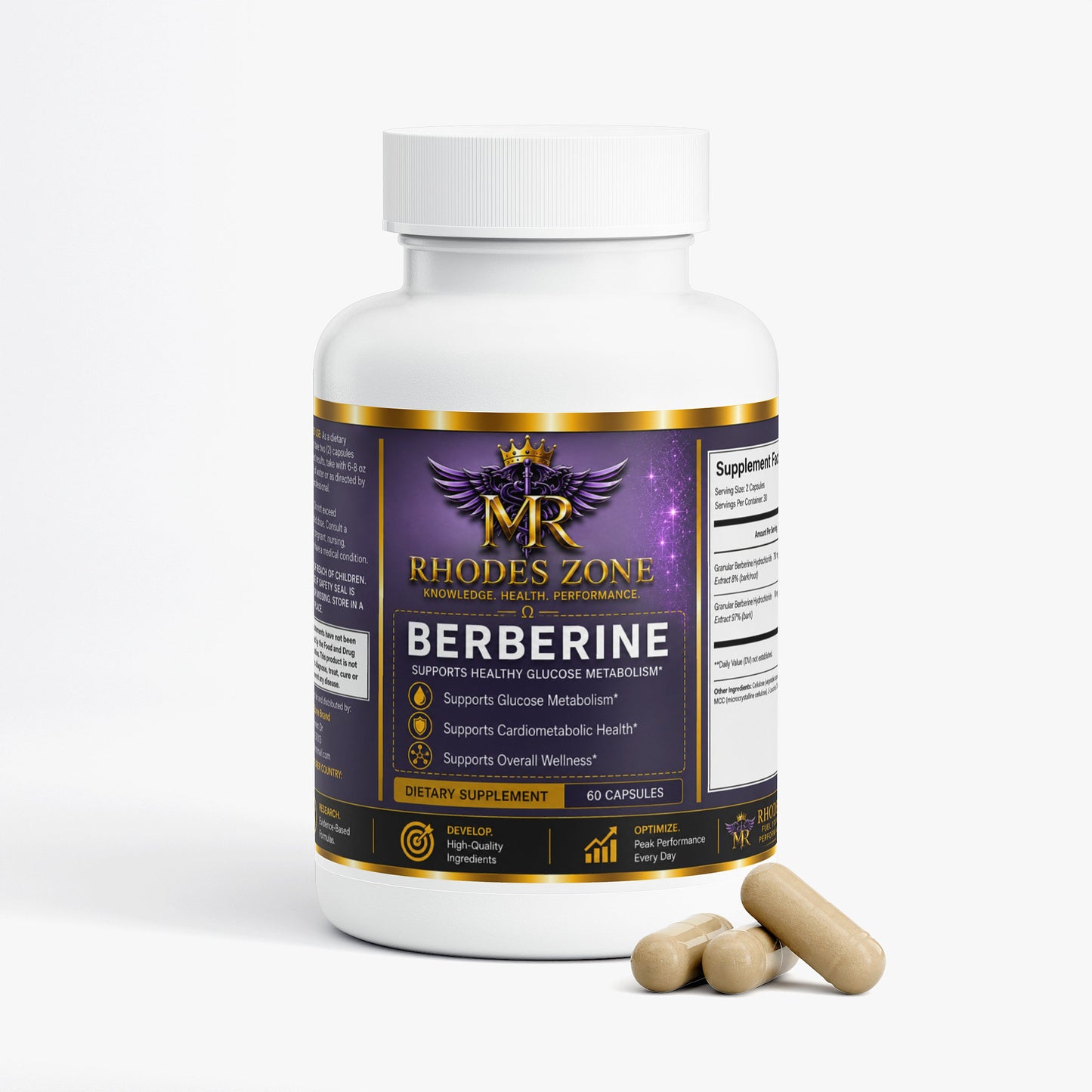 Berberine | Metabolic Wellness Support | Rhodes Zone