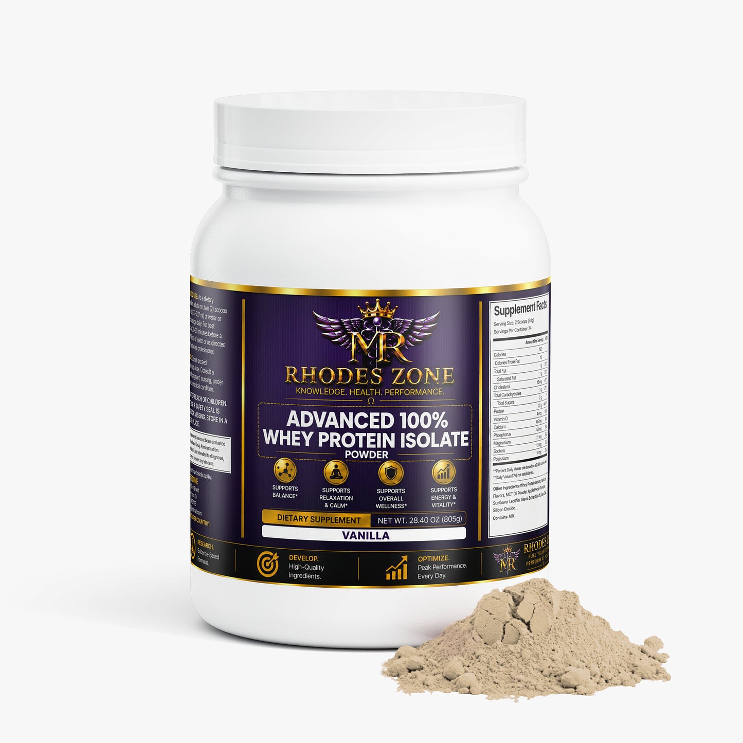 Advanced 100% Whey Protein Isolate (Vanilla)
