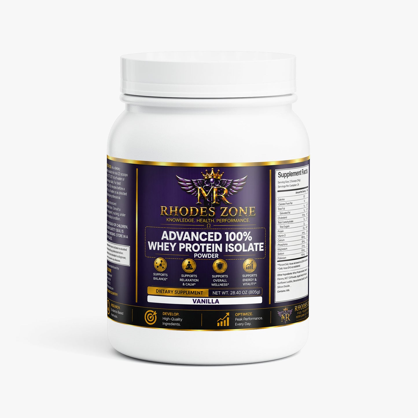 Advanced 100% Whey Protein Isolate (Vanilla)