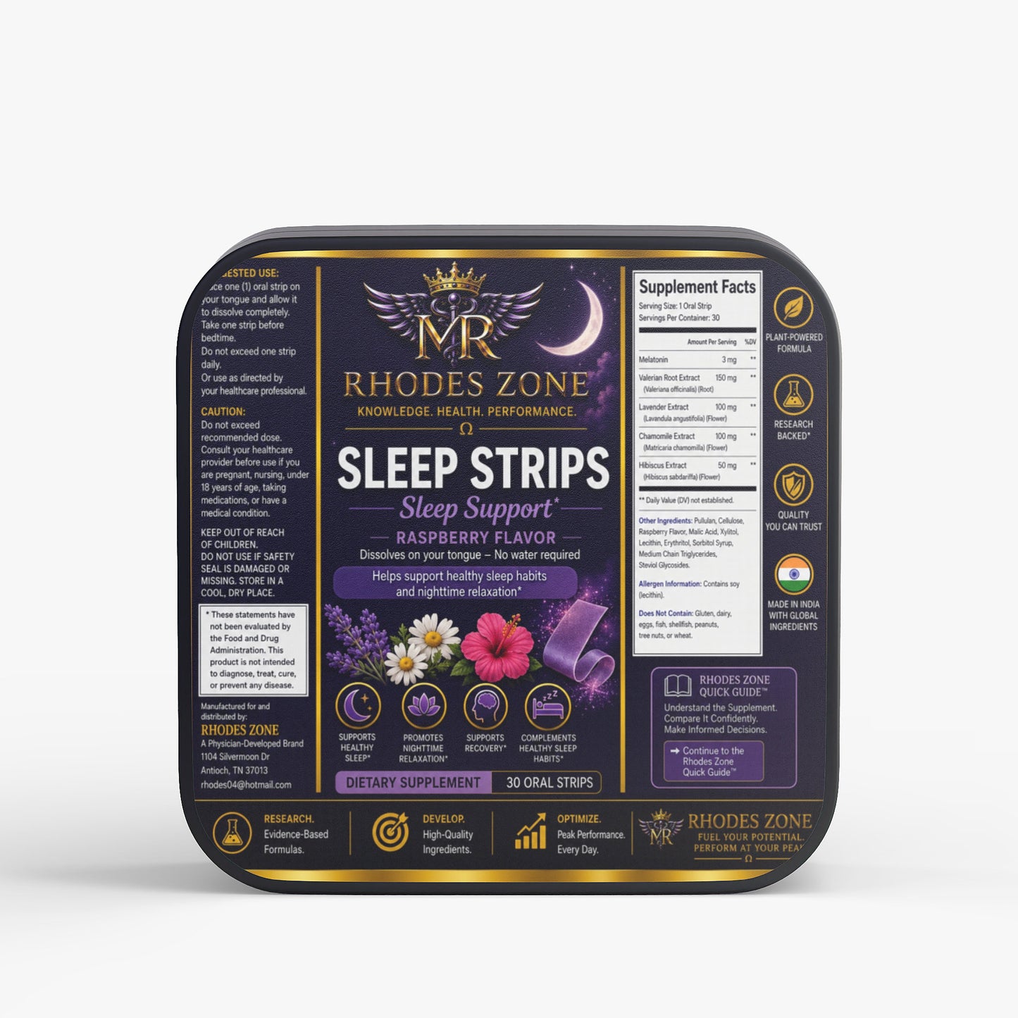 Sleep Strips | Sleep Support | Rhodes Zone